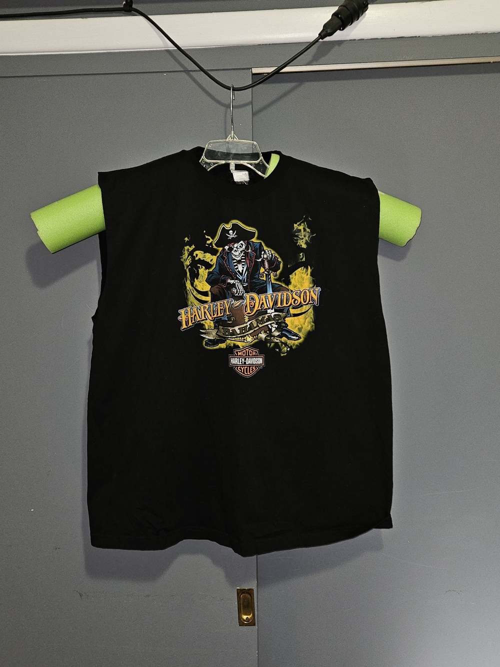 Harley-Davidson Mens Black Graphic Sleeveless Shirt